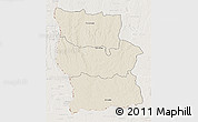 Shaded Relief 3D Map of Lualaba, lighten