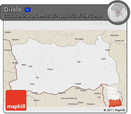 Classic Style 3D Map of Dilolo