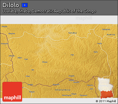 Physical 3D Map of Dilolo