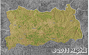 Satellite 3D Map of Dilolo, desaturated