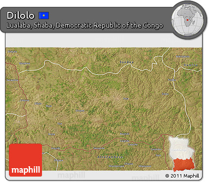 Satellite 3D Map of Dilolo