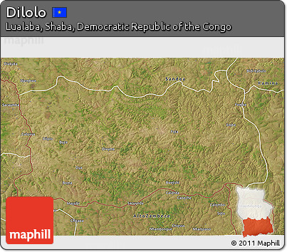 Satellite 3D Map of Dilolo