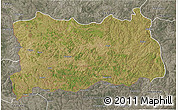 Satellite 3D Map of Dilolo, semi-desaturated