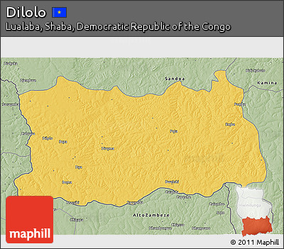 Savanna Style 3D Map of Dilolo