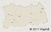 Shaded Relief 3D Map of Dilolo, lighten