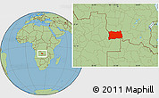 Savanna Style Location Map of Dilolo