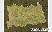 Satellite Map of Dilolo, darken