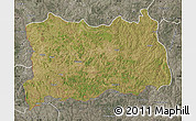 Satellite Map of Dilolo, semi-desaturated