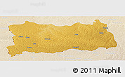 Physical Panoramic Map of Dilolo, lighten