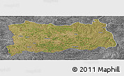 Satellite Panoramic Map of Dilolo, desaturated