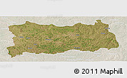 Satellite Panoramic Map of Dilolo, lighten