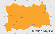 Political Simple Map of Dilolo, single color outside