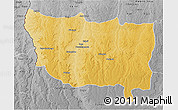 Physical 3D Map of Kapanga, desaturated