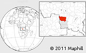 Blank Location Map of Kapanga, highlighted parent region