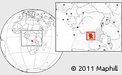 Blank Location Map of Lualaba, highlighted parent region, within the entire country