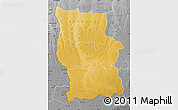 Physical Map of Lualaba, desaturated