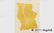 Physical Map of Lualaba, lighten