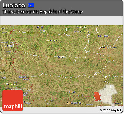 Satellite Panoramic Map of Lualaba