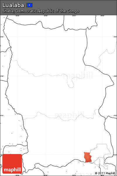 Blank Simple Map of Lualaba, no labels