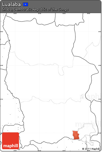 Blank Simple Map of Lualaba, no labels
