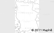 Blank Simple Map of Lualaba