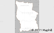Gray Simple Map of Lualaba, cropped outside