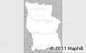 Gray Simple Map of Lualaba