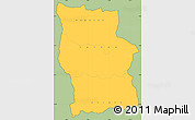 Savanna Style Simple Map of Lualaba, cropped outside