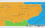 Political 3D Map of Kongolo