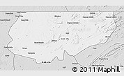 Silver Style 3D Map of Kongolo