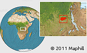 Satellite Location Map of Kongolo