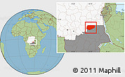 Savanna Style Location Map of Kongolo, highlighted country, highlighted grandparent region