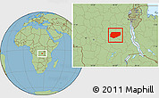 Savanna Style Location Map of Kongolo