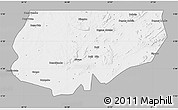 Gray Map of Kongolo, single color outside