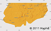 Political Map of Kongolo, cropped outside