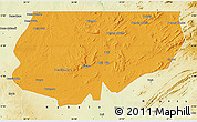 Political Map of Kongolo, physical outside