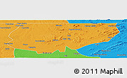 Political Panoramic Map of Kongolo