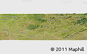 Satellite Panoramic Map of Kongolo