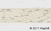 Shaded Relief Panoramic Map of Kongolo