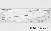 Silver Style Panoramic Map of Kongolo
