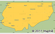 Savanna Style Simple Map of Kongolo, cropped outside