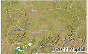 Satellite 3D Map of Manono