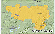 Savanna Style 3D Map of Manono
