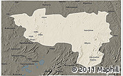 Shaded Relief 3D Map of Manono, darken