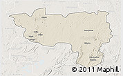 Shaded Relief 3D Map of Manono, lighten