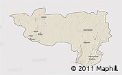 Shaded Relief 3D Map of Manono, single color outside