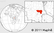 Blank Location Map of Manono
