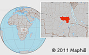Gray Location Map of Manono