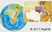 Physical Location Map of Manono, highlighted parent region, highlighted grandparent region
