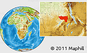 Physical Location Map of Manono